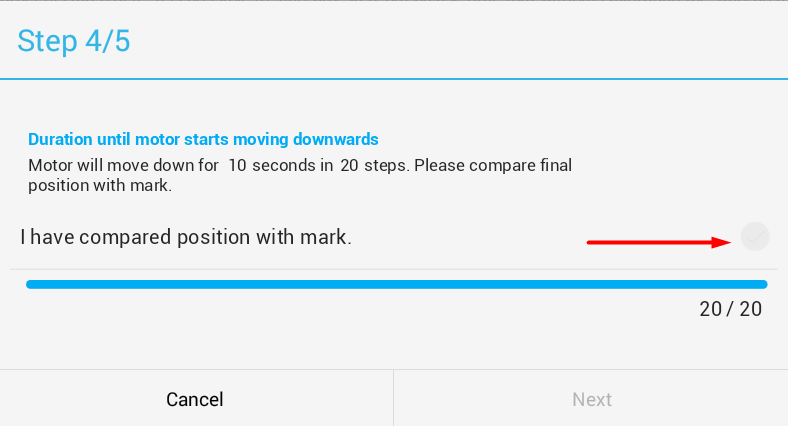 Step 4 of 5 - finish