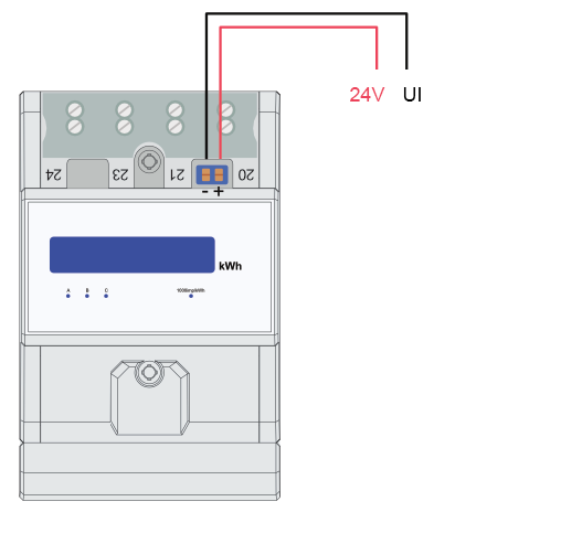 Impulse meter wiring