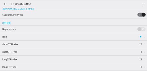 TapHome KNX push button mapping