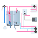 Heat pump hydraulics - light