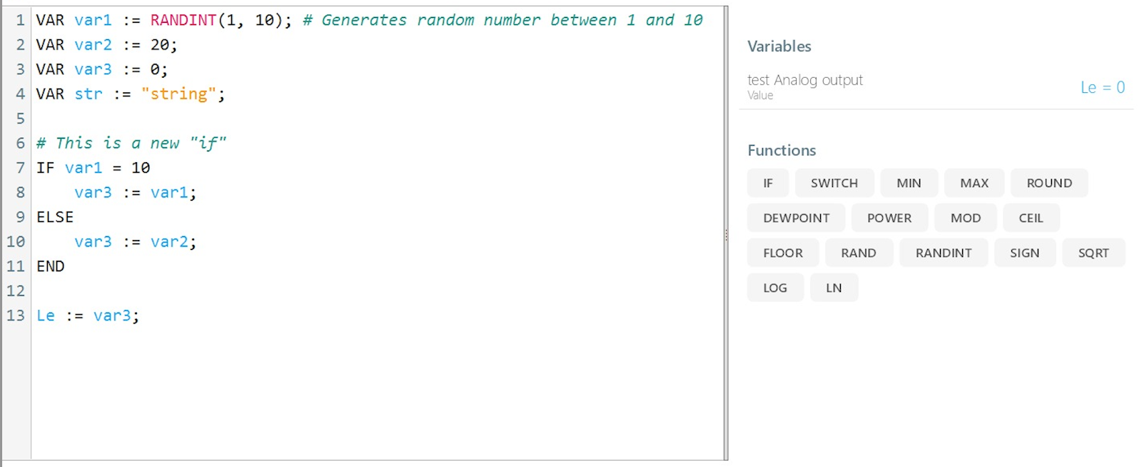 Syntax Highlighting Example