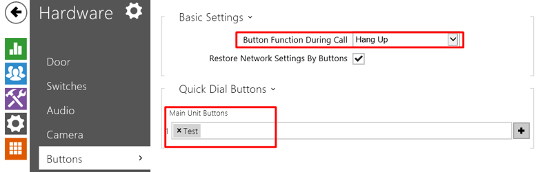 2N Button Configuration